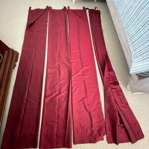 Burgundy Wine  tab top drapes
